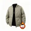 Chaqueta de algodón para hombre 2026, cuello de béisbol, cuello alto, abrigo de algodón business casual, abrigo de algodón ultrasónico, chaqueta de algodón para hombres de mediana edad y jóvenes