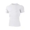 Camisetas Deportivas de Manga Corta Elásticas Ajustadas de Secado Rápido Estilo Europeo y Americano para Baloncesto Masculino, Yoga, Fitness, Entrenamiento