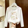 Camiseta de Manga Larga para Niña Estilo Primavera y Otoño 2026, Top de Moda Infantil para Niñas, Camiseta Básica Elegante para Niñas Mayores