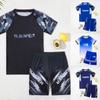 Traje de baño para niños más vendido Verano Nuevo Estudiante Natación Simple Atractivo Traje de baño Niño Dividido Manga Corta Traje Transfronterizo