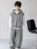 Conjunto de roupa de outono para meninos, estilo primavera e outono, nova coleção 2026, para crianças de tamanho médio e grande, moletom esportivo e estiloso, moderno e legal para o outono