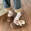 Muñeca de Dibujos Animados de Corazón Linda y Femenina Pantuflas de Algodón con Suela Gruesa 2026 Invierno Nuevo Estilo Versátiles Cálidas de Felpa