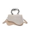 Primavera e verão 2025 nova moda casual moda brilhante estrela costura tendência retro metal portátil cross-body pequena bolsa quadrada para mulheres