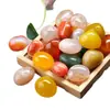 Polvo de Cristal Natural, Cristal Rosa, Ágata Roja, Piedras Pulidas de Alta Calidad, Ágata Flor de Cerezo, Piedra Difusora de Aroma, Guijarros, Piedra Flor de Lluvia