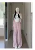 Pantalones Anchos Adelgazantes para Mujer Primavera y Verano Nuevos Pantalones Súper Calientes Sueltos Pantalones tipo Yamamoto Casual Perezoso Cintura Alta