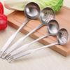 Cuchara Creativa de Acero Inoxidable con Mango Largo para Olla Caliente, Cuchara Coladora con Gancho para Porridge en Cocina Doméstica, Anti-quemaduras