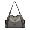 Bolso para Mujeres de Mediana Edad con Textura de Lichi, Bolso Tote de Gran Capacidad, Moderno y Elegante, Bolso de Mano y Bolso de Hombro Casual y Versátil