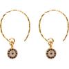 Pendientes de plata de ley 925 con forma de ojo de diablo para mujer, de plata de ley, estilo coreano, vintage, elegantes y creativos.