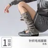 Novas polainas de pompom para outono e inverno, polainas Lolita versáteis e que afinam, meias fofas e quentes em camadas para meninas com um toque de alta qualidade