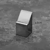 Placa de Número de Mesa Sólida Engrosada de Acero Inoxidable, Soporte para Menú, Tarjeta de Nombre de Plato, Soporte para Tarjeta de Mesa, Pinza para Menú