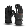 Guantes para Hombre de Invierno para Ciclismo Vehículo Eléctrico A prueba de Viento A prueba de Frío Forrados de Felpa Engrosados Cálidos Ajustables para Esquí Guantes para Exteriores