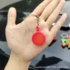 Llavero Colgante de Fruta Cambia Color de Descompresión Simulado para Mochila Estudiantil Llave Colgante que Cambia de Color UV Fresa Sandía