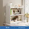 Estantería de Escritorio Estante de Almacenamiento Organizador de Escritorio para el Hogar Estación de Trabajo de Oficina Estante Pequeño Estantería Pequeña de Múltiples Niveles para Esquina