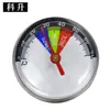 Termómetro de Horno Circular de Metal Indicador Instrumento Medidor de Temperatura para Bistec Barbacoa Pequeño Equipo de Horneado Indicador Medidor de Temperatura
