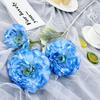Casamento série flor artificial koi grande peônia pano de seda flor flocando ramo seco falsa flor casa arranjo flor decorativo atacado