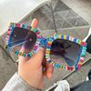 Gafas de Sol de Diseñador UV400 - Tendencia Global con Acentos de Cristal + Esencial del Estilo Callejero