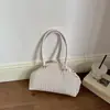 Bolsa Plissada Estilo Coreano Retro de Alto Valor Nova para o Verão 2026 com Visual Estiloso, Bolsa de Mão para Mulheres, Bolsa Transversal para o Dia a Dia