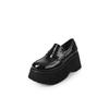 Mocasines de Cuero Genuino con Suela Gruesa para Mujer 2025 Nuevo Primavera Versátiles Zapatos Perezosos Estilo Académico JK Slip-on
