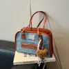 Bolsa Retro Fosca para Axila Novo Estilo Universitário Versátil Bolsa de Ombro para o Dia a Dia Outono e Inverno Bolsa Tote de Grande Capacidade para Mulheres