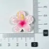 Gradiente de Cor Flor de Cinco Pétalas Estame Acessórios de Resina Grampo de Cabelo Corda de Cabelo Capa de Celular Chaveiro Patch para Copo de Água DIY