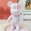 Oso fluido blanco en bruto diy hecho a mano red popular oso violento fluido adornos tienda hecha a mano puesto de mercado comercio exterior suministro al por mayor