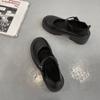 Zapatos pequeños de cuero estilo británico japonés, combinables con todo, 2021, nuevos zapatos Mary Jane de suela gruesa de JK Clothing, zapatos de un solo botón para estudiantes.