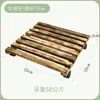 Base de Madera Maciza para Maceta de Flores Móvil con Ruedas con Freno Cuadrada No Requiere Ensamblaje