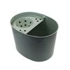 Cubo de Fregona Americano para Hogar Hierro Galvanizado Polvo Verde 16L Cubo de Fregona Cubo de Fregona