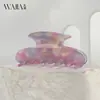 Wjia Fantasía Clip Francés de Ácido Acético Clip Cola de Pez Tiburón Alto Sentido Clip para Pelo Cola Cónica Alta Accesorios para el Cabello para Mujeres
