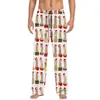 Pantalones de pijama de algodón imitación con estampado 3D, europeos y americanos, transfronterizos, casuales para el hogar, para hombre y mujer, con cordón, bolsillo lateral con solapa, pantalones para el hogar, pantalones