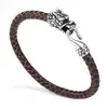 Pulseira de Aço Inoxidável, Estilo Étnico Pulseira de Aço Titânio Mais Vendida para Homens, Joia de Couro de Vaca Torneira, Preço Especial Popular