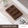 Plato de Frutas de Nueve Compartimentos para Preparar Té Junto a la Estufa, Bandeja de Madera con Compartimentos Divididos, Plato Lateral para Olla Caliente