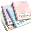Caderno fino B5 com estampa de bolinhas e tinta salpicada, Caderno A5 de folhas soltas, Diário estilo americano, Caderno para preparação de exames, Caderno pautado para anotações