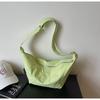 Bolso de Mano Sólido Transfronterizo Tipo Empanada 2025 Nuevo Moda Coreana Bolso de Hombro Sencillo Nicho Temperamento Bolso Cruzado para Viaje
