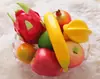 Enfeites de frutas realistas com peso, modelos de maçã biônicos, modelos de vegetais realistas, decorações de frutas falsas, enfeites de uva, adereços