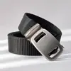 Cinturón de Lona para Hombre Hebilla Automática Casual Versátil Moda Cinturón Forrado Engrosado Nylon Traje de Trabajo Entrenamiento Militar Cinturón de Moda
