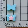 Mini Borboleta Doce Estrela de Cinco Pontas Coração Flor Grampo de Cabelo Roupas Caixa de Papelaria Acessórios de Resina DIY Patches