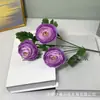 Jardín de Monet Flores Artificiales Bricolaje Decoración de Escena de Boda Arreglo de Habitación de Boda Exhibición de Ventana de Centro Comercial Serie Morada Flores Falsas