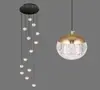 Lámpara de Araña para Sala de Estar Moderna Minimalista Elegante Iluminación de Escaleras Luz Nórdica Lujo de Gama Alta Nuevo Modelo 2026 Luz para Vestíbulo Principal
