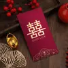 Sobre rojo de boda cambiado a sobre rojo de boda ganancia es sellar la parte dinero sobre rojo palabra feliz regalo de agradecimiento 100 yuanes caparazón de sobre rojo boda