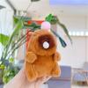 Bolha Soprando Kapibala Brinquedo de Pelúcia Internet Popular Capivara Boneca Pingente Chaveiro Pequena Boneca Menina Boneca
