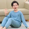 Pijama para Niños Ropa de Casa de Modal para Niñas Pequeñas y Estudiantes Conjunto de Verano de Seda Helada Pantalones de Manga Larga Juveniles