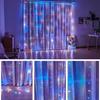 Cortina de luces LED de cobre ocho funciones USB control remoto cadena de luces fondo en vivo fiesta Navidad luces de decoración de habitación