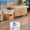 Salón de Peluquería Estilo Chino Cama para Champú de Madera Maciza Salón de Belleza Peluquería Tienda Limpieza de Oídos Tienda Lavabo de Cerámica Cama de Terapia para la Cabeza Circulación de Agua Vaporización