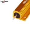 Resistencias RX24 de Alta Potencia, Caja de Aluminio Dorada, 100W, 0.1R/0.2R/0.3R/4R/0.5R/6R/8R/10R