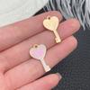 30 acessórios de pingente rosa para o dia dos namorados, varinha mágica, castelo, amor, rosa, faça você mesmo, brincos, pulseira, acessórios
