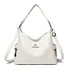 2026 Nueva Bolsa de Estilo Transfronterizo para Comercio Exterior Bolsa de Mujer Moda Europea y Americana Textura de Costura Cruzada Bolso de Hombro de Moda
