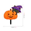 TYU200-2.14 millones Calabaza fantasma de Halloween bruja gato enchufe de jardín para suelo enchufe de decoración festiva para jardín cementerio