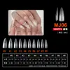 Arte de Uñas Arte de Uñas Ultra-delgado Sin Rastro Uso Extensión de Uñas Sin Limar Transparente Semimate Pegatina Completa Medio Pegatina Parche para Uñas