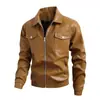 Edición Exclusiva Transfronteriza Chaqueta de Cuero Talla Grande Moda Juvenil Otoño/Invierno 2026 Nueva Marca Tendencia Estilo Americano Chaqueta Versátil para Motociclista